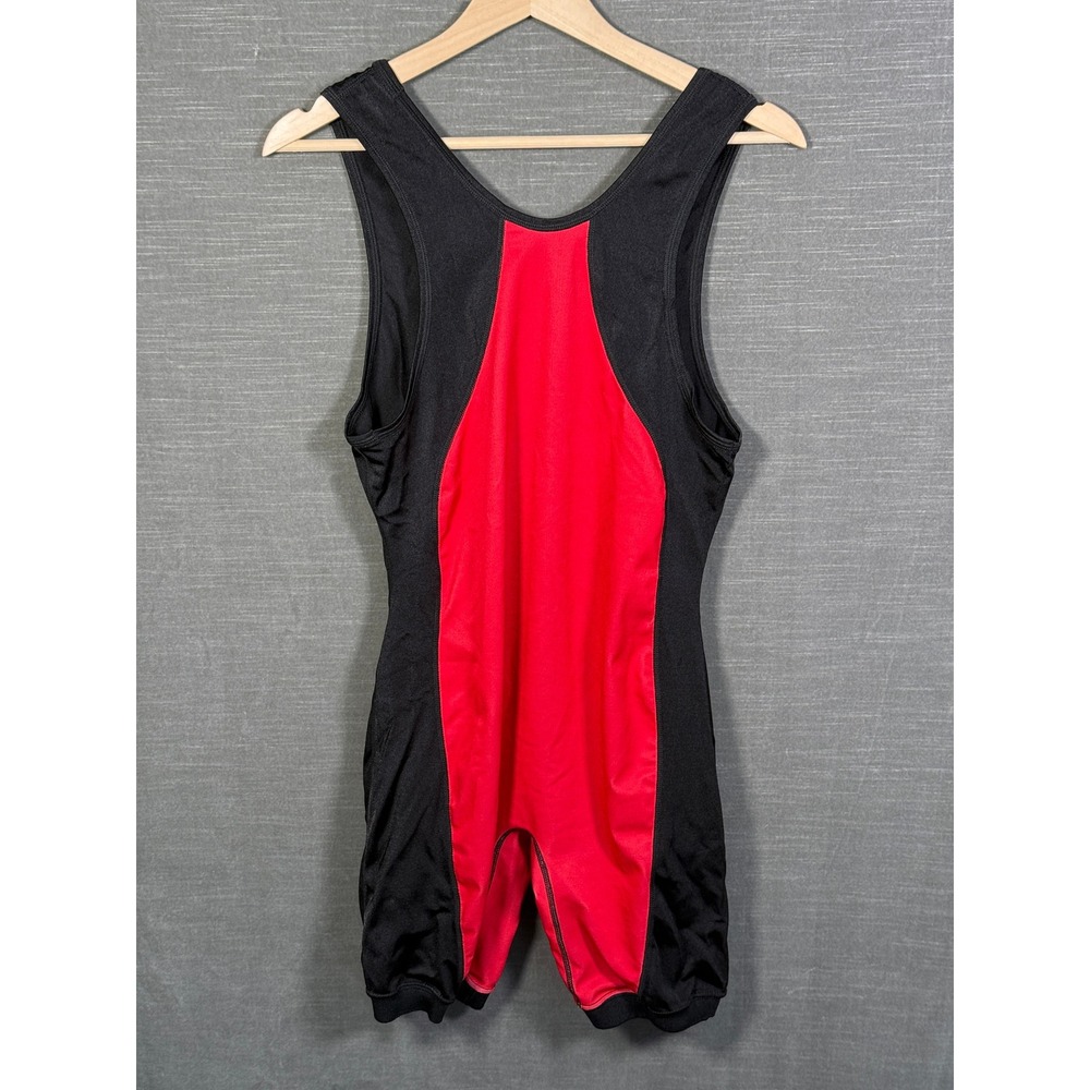 Brute Reversible Wrestling Singlet Mens Red Blue Black Performance One Piece - Picture 7 of 12